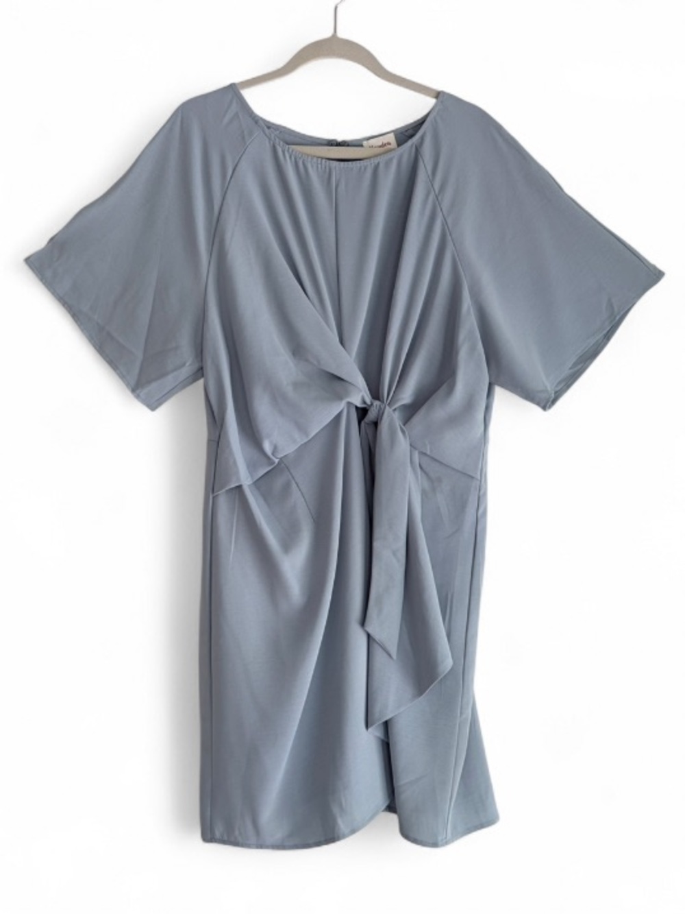 Hayden Los Angeles Light Blue Short Sleeve Tie Front Dress Size 1X